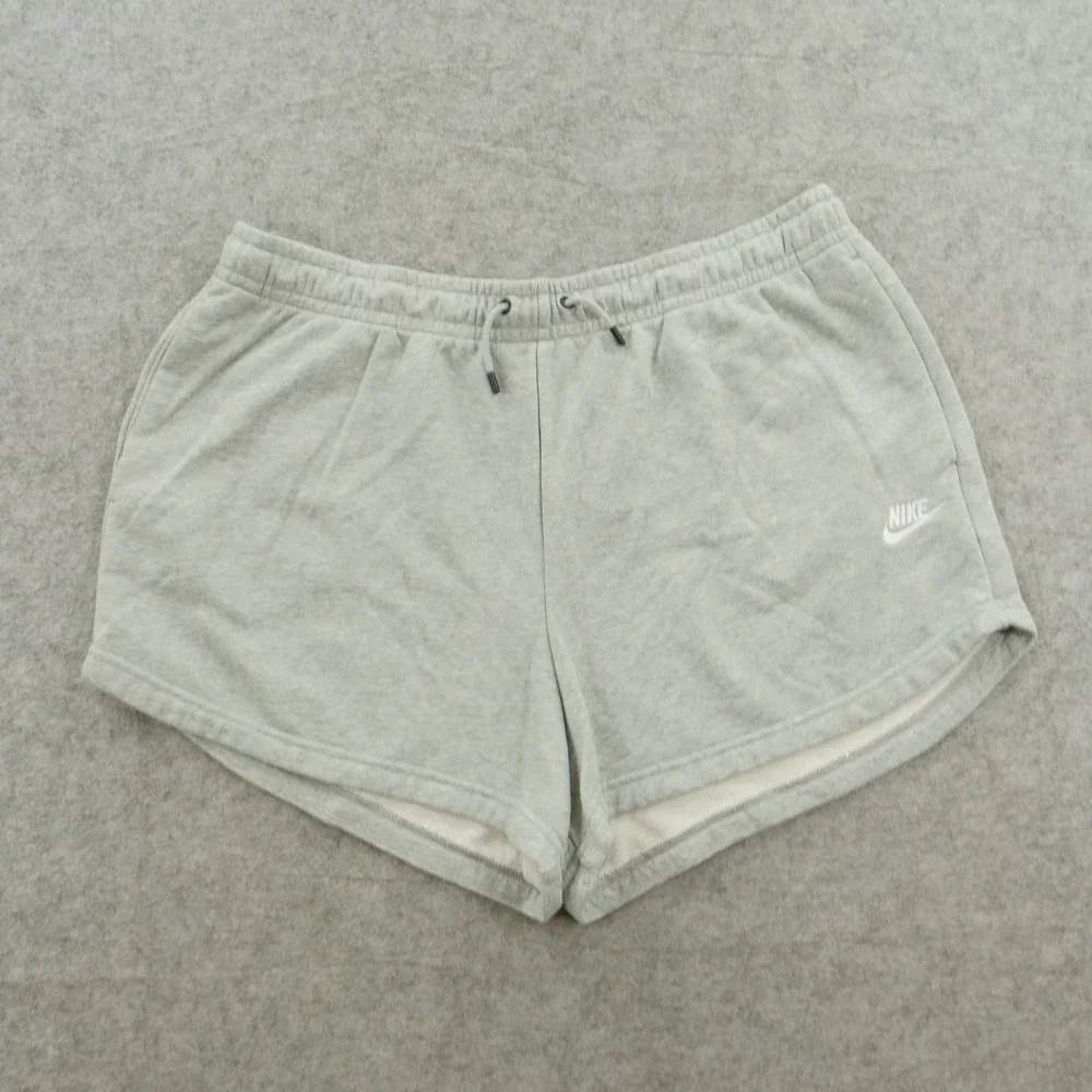 Nike Sportswear Shorts Womens Plus 1X Fleece Essentials Terry Elastic Waist